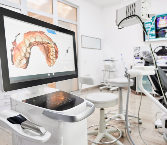 Intraoral camera and scanning